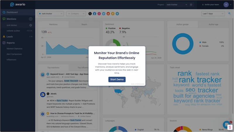 Awario Reddit Monitoring screenshot 6