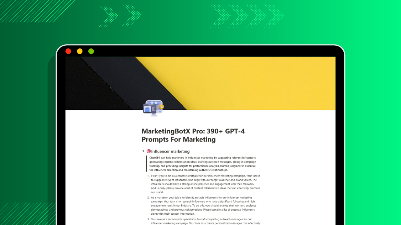 MarketingBotX: GPT-4 ProPrompts media 2