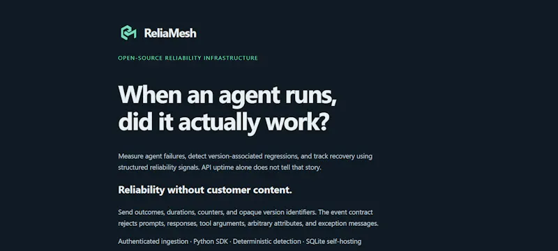 ReliaMesh screenshot 2