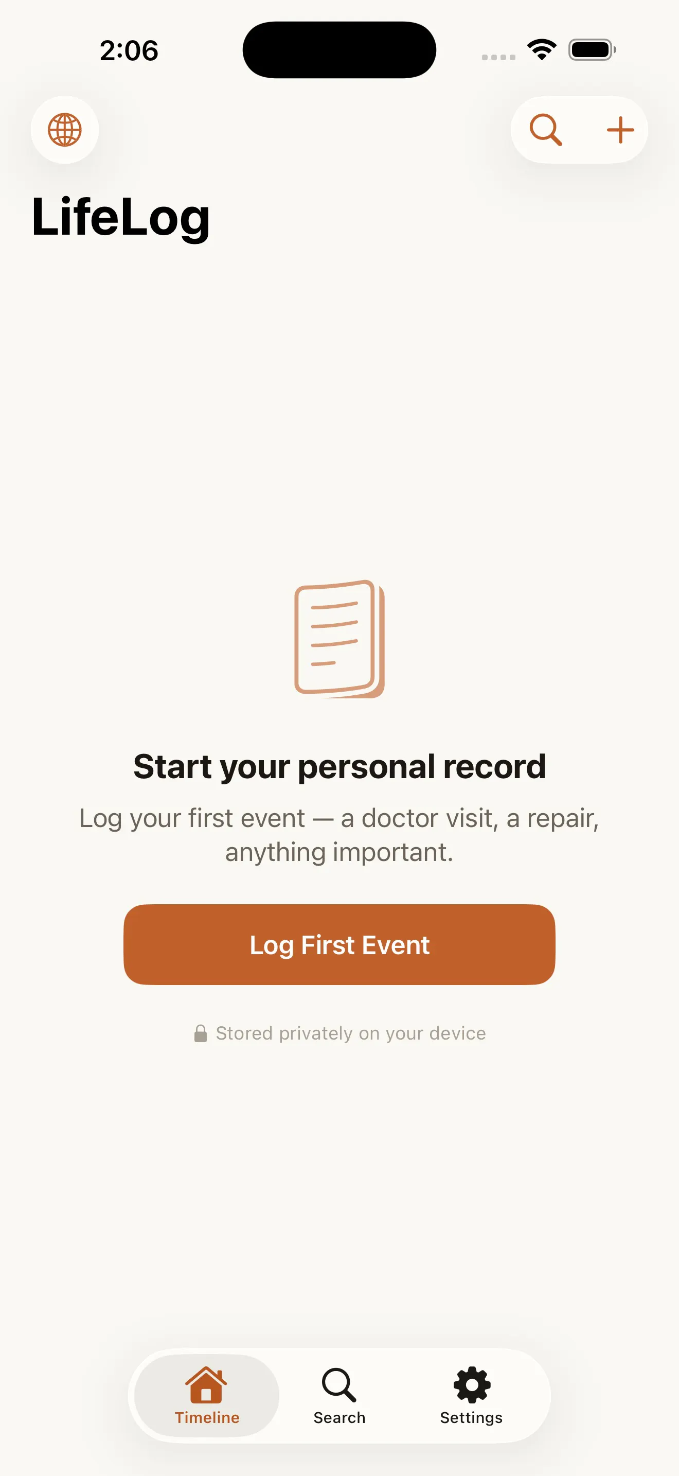 LifeLog: Event Notes gallery image