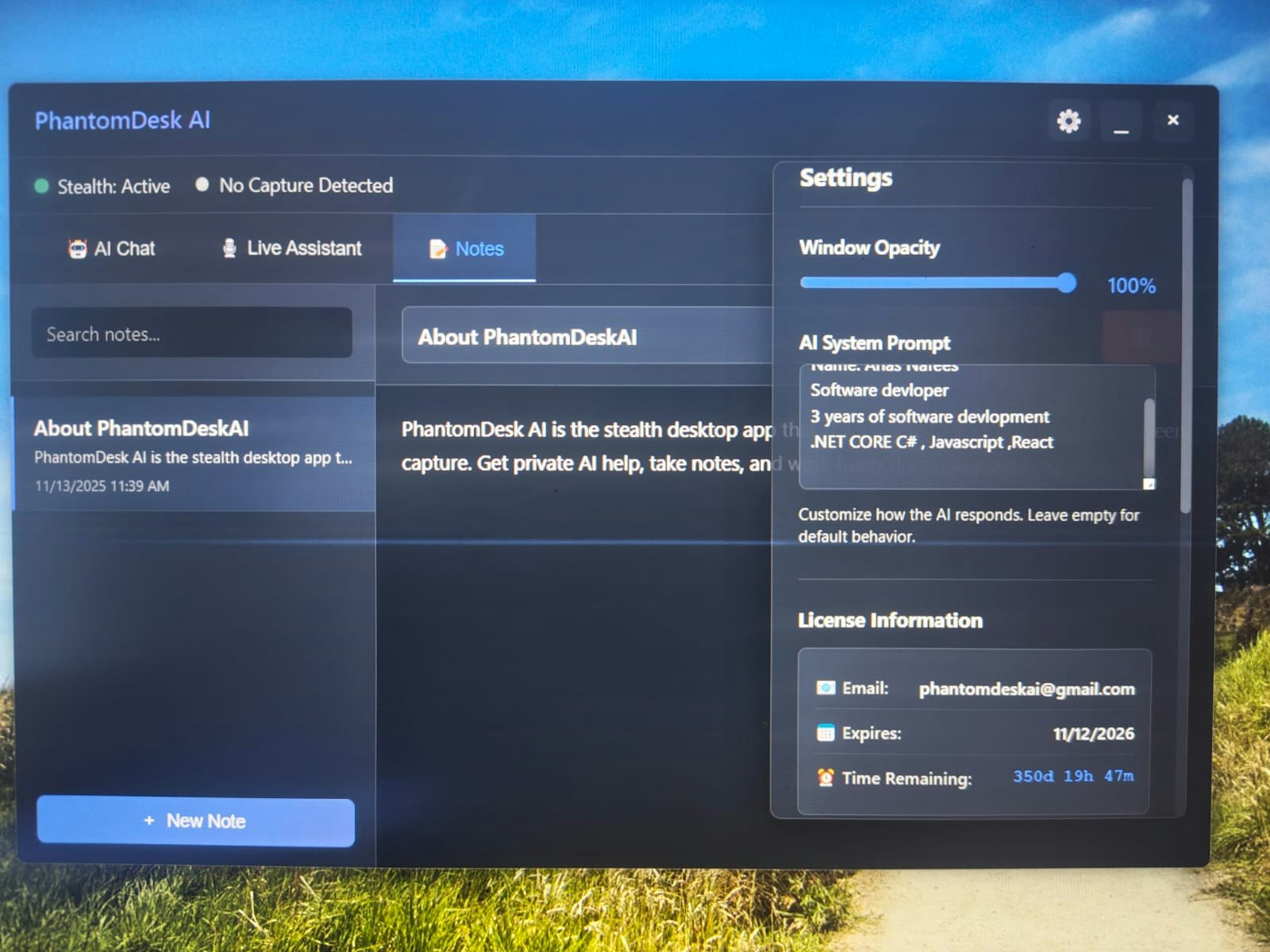 PhantomDesk AI - Screenshot 5 showing product features and functionality