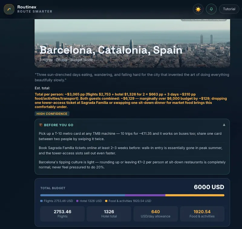 Routinex screenshot 2