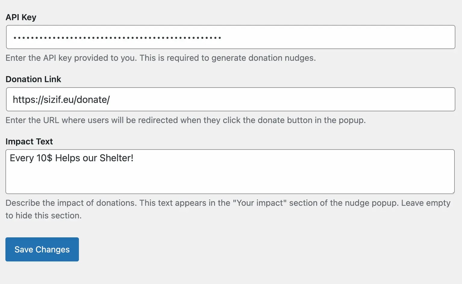 NudgeAI Donate - Screenshot 2 showing product features and functionality