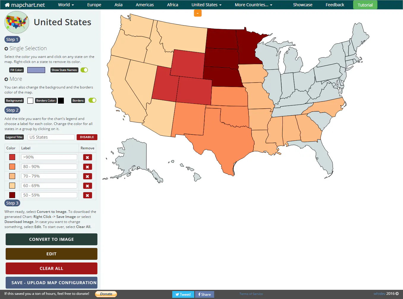 MapChart: Create a custom map with your own colors and descriptions ...