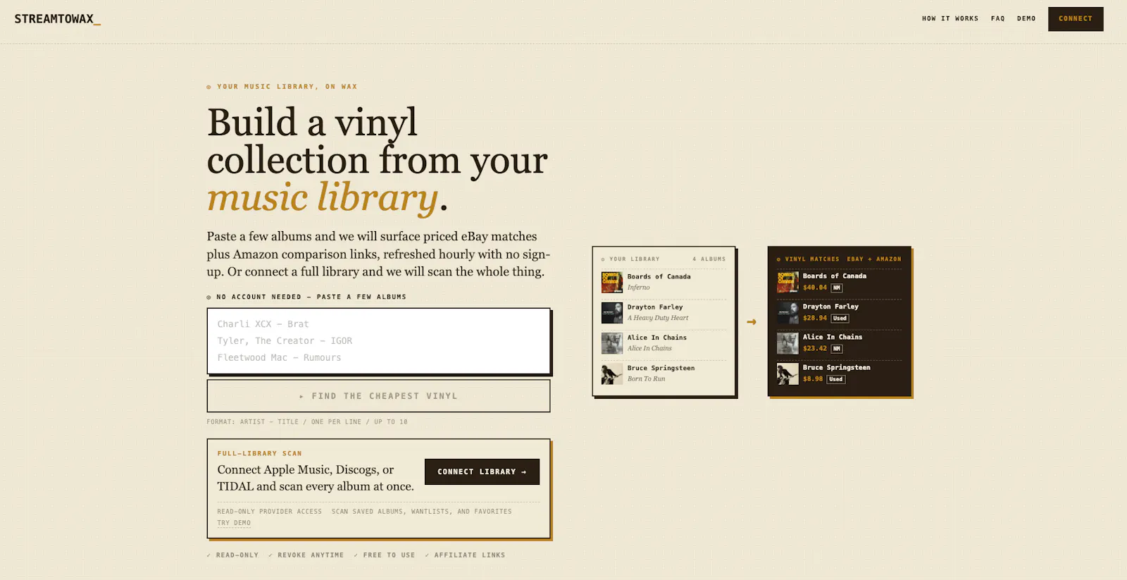 Stream To Wax screenshot 2