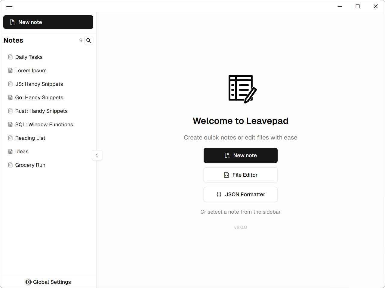 Leavepad gallery image