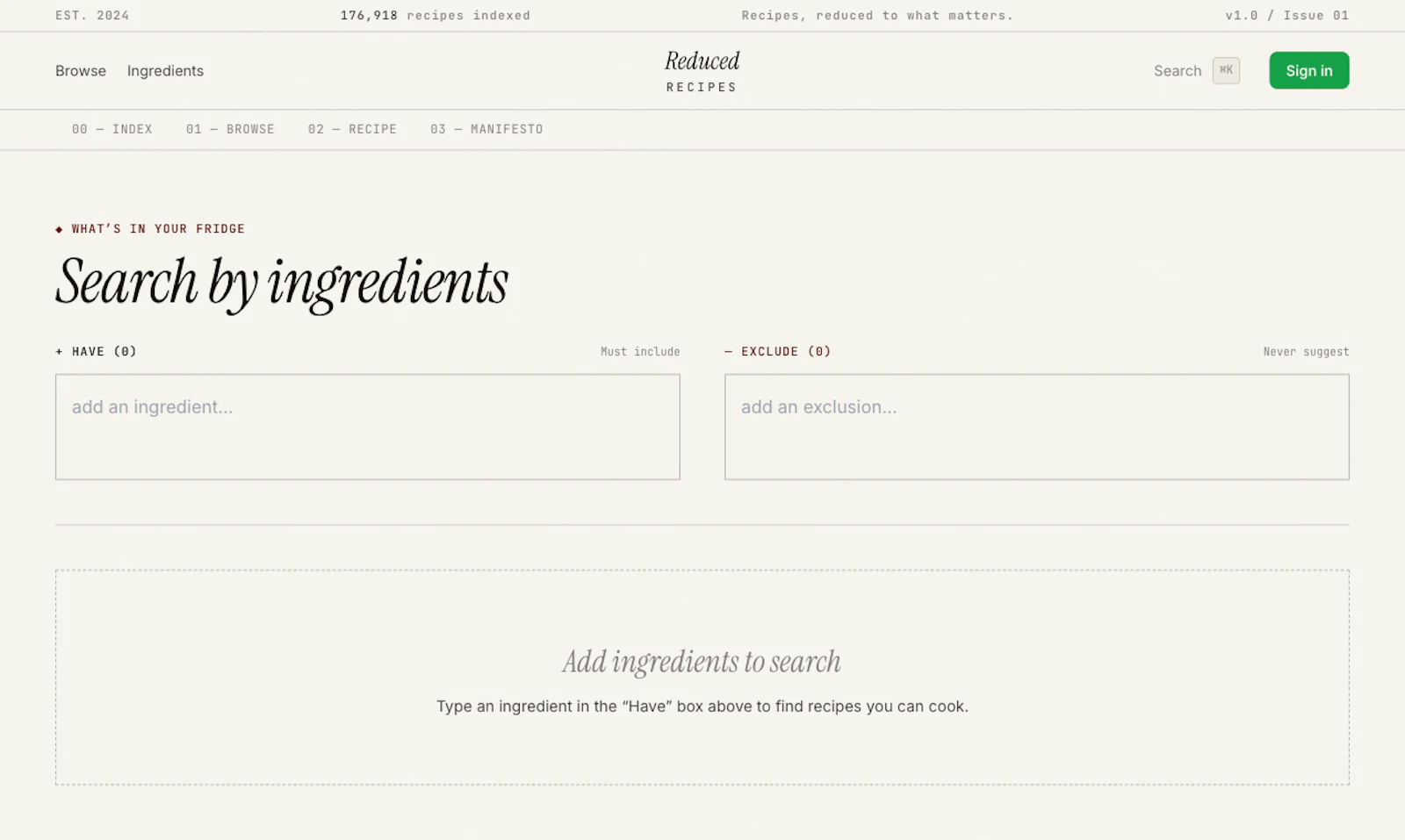Reduced Recipes — Recipes, reduced. screenshot 2