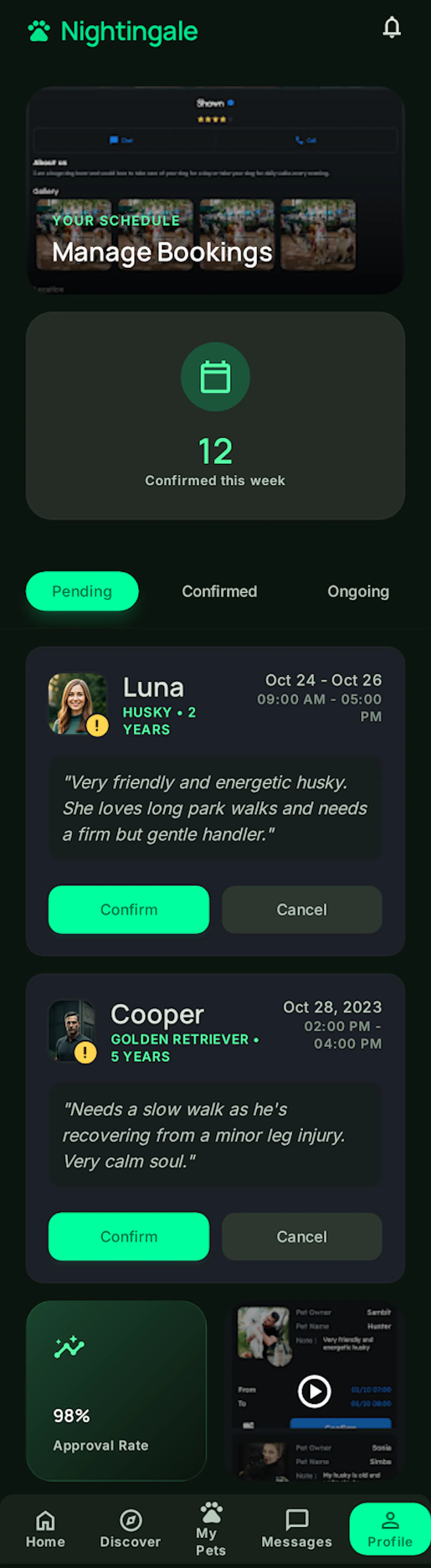Nightingale App screenshot 2