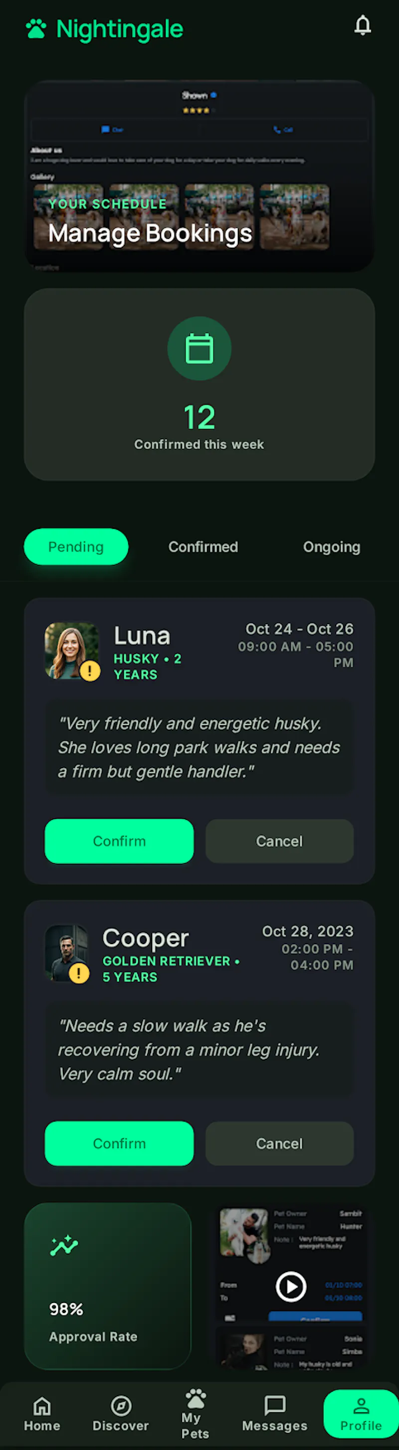 Nightingale App screenshot 2