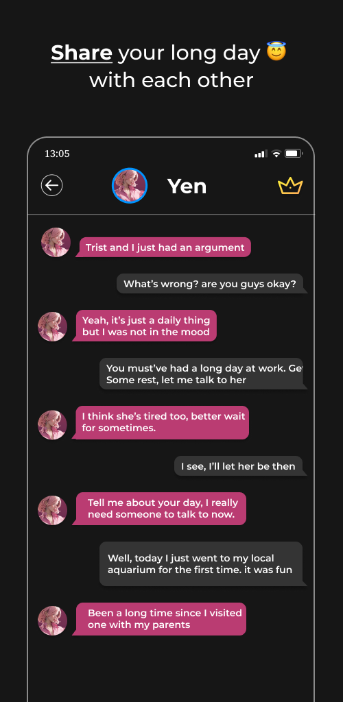 AI Girlfriend - Screenshot 4 showing product features and functionality