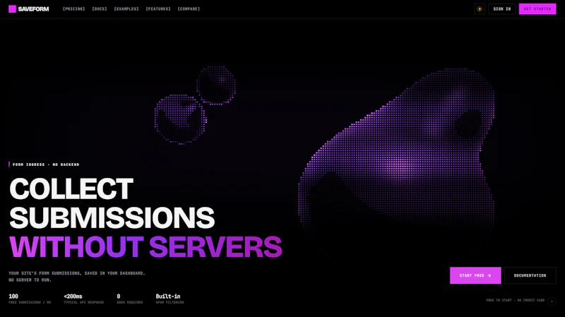 SaveForm.io screenshot 2