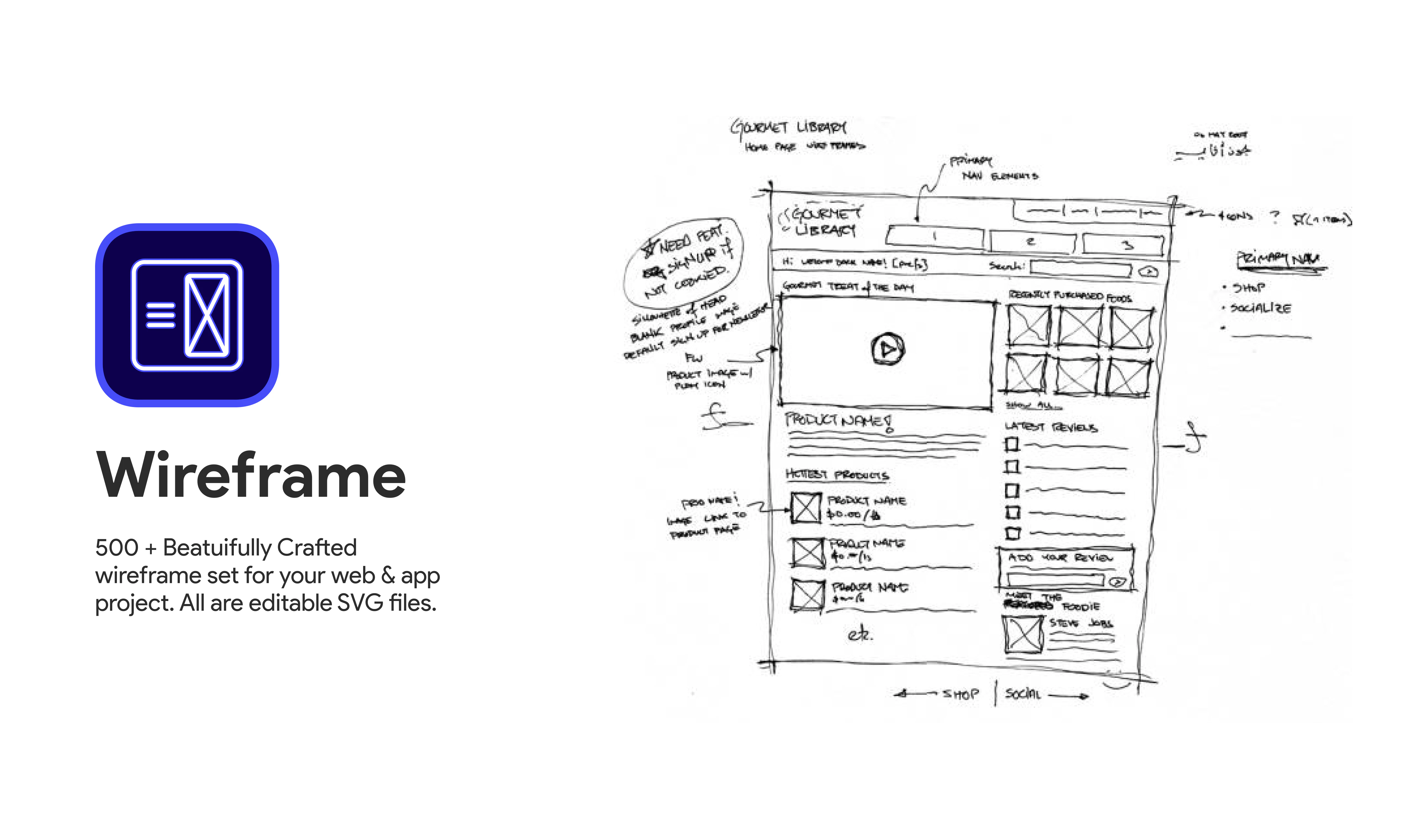 Wireframe for Figma Image