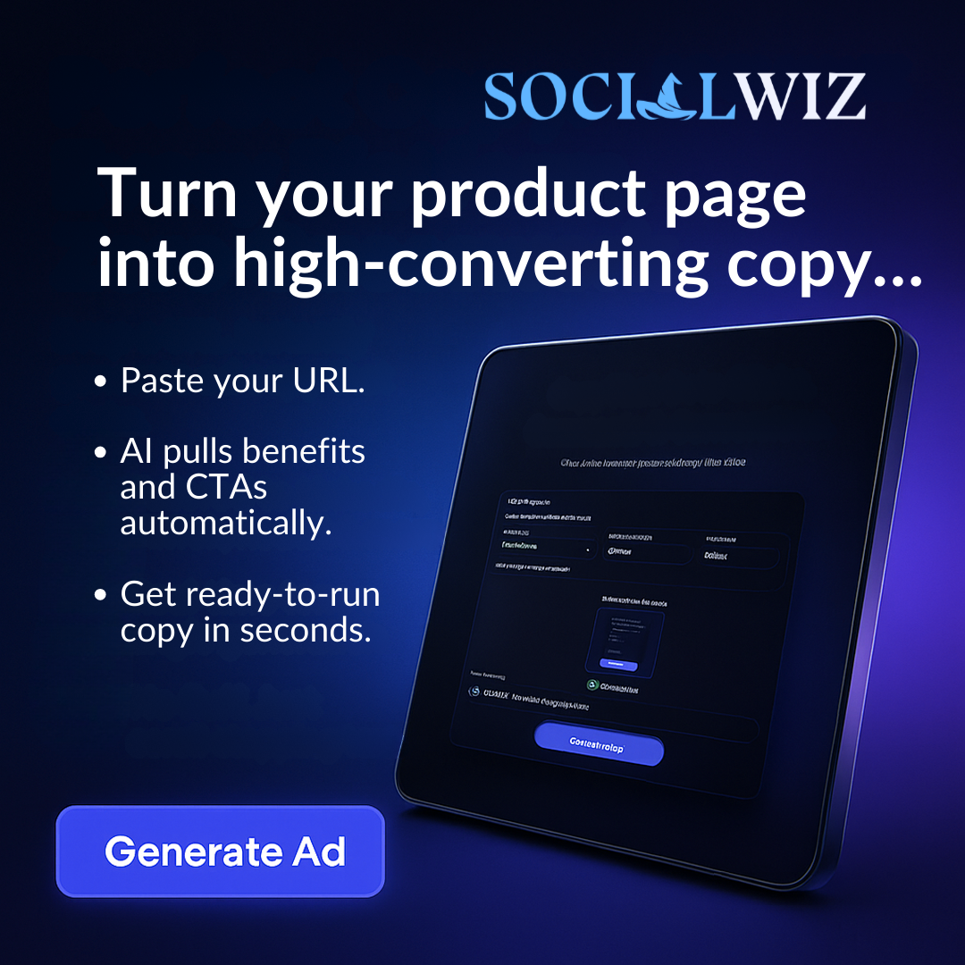Media Penjana salinan iklan sosialwiz - Buat salinan iklan platform siap dalam beberapa saat! 5