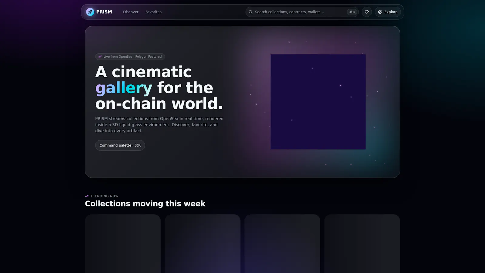 XN NFT · Immersive OpenSea NFT Gallery screenshot 1