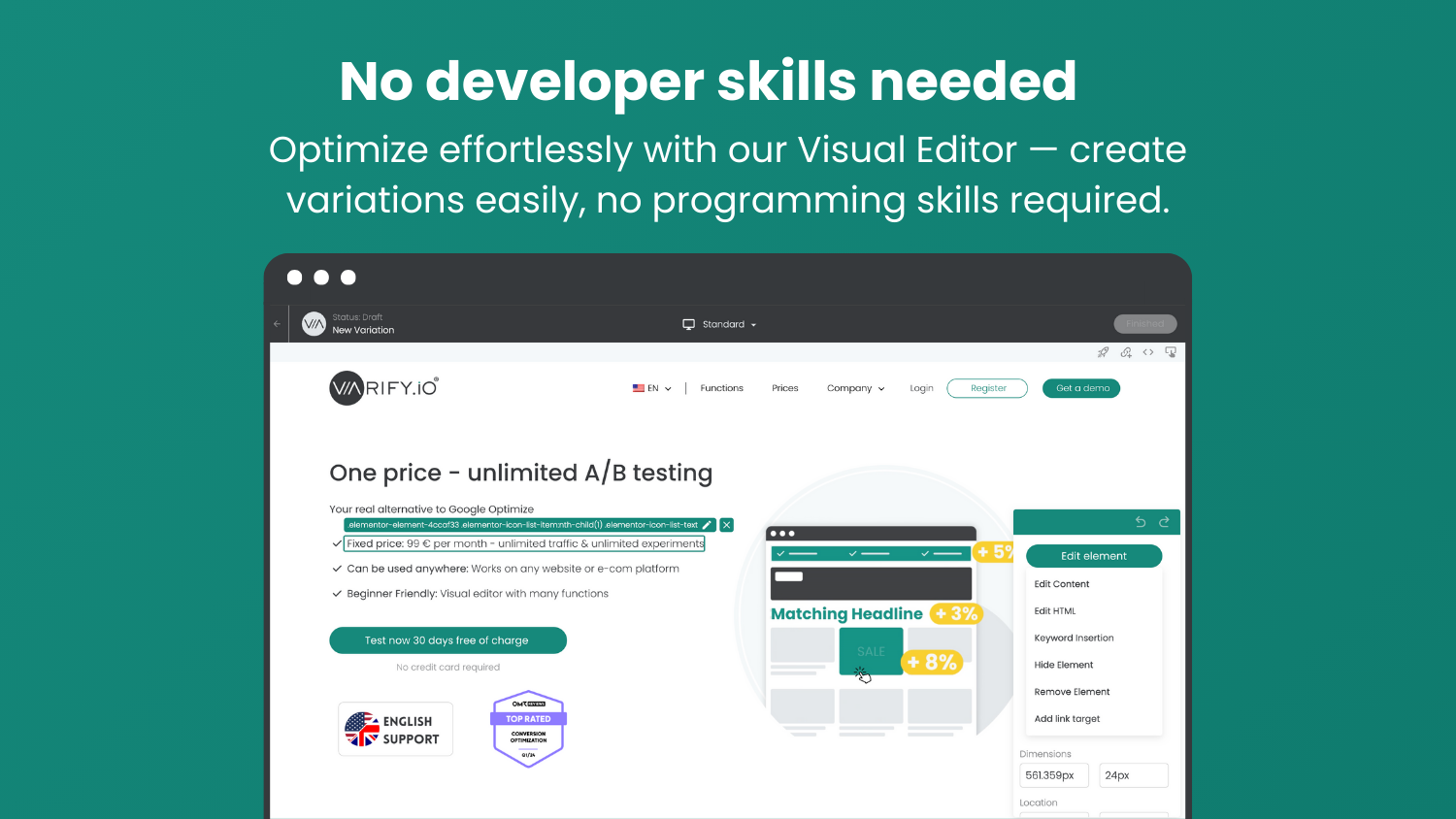 Varify.io - A/B тестирование -> Google Optimize преемника медиа 2