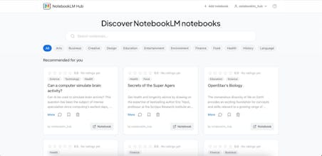 NotebookLM Hub gallery image
