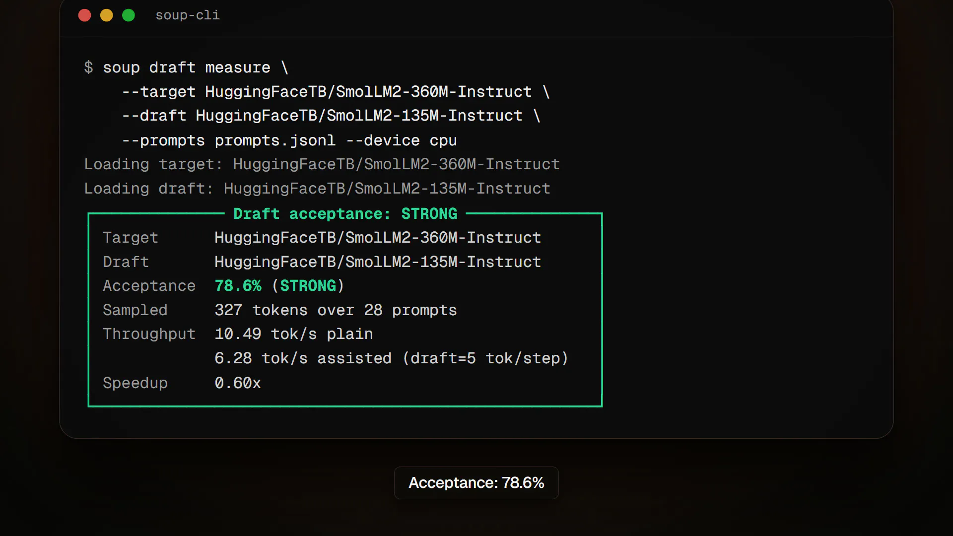 Soup CLI screenshot 6