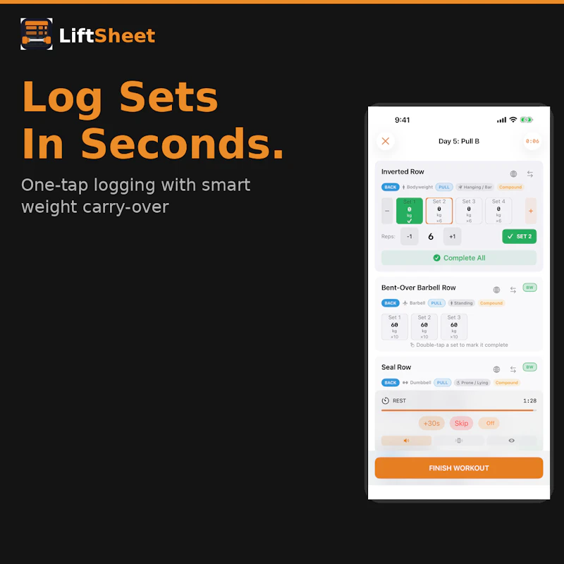 LiftSheet screenshot 3