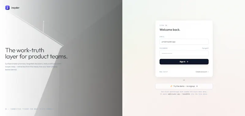 Insyder screenshot 2