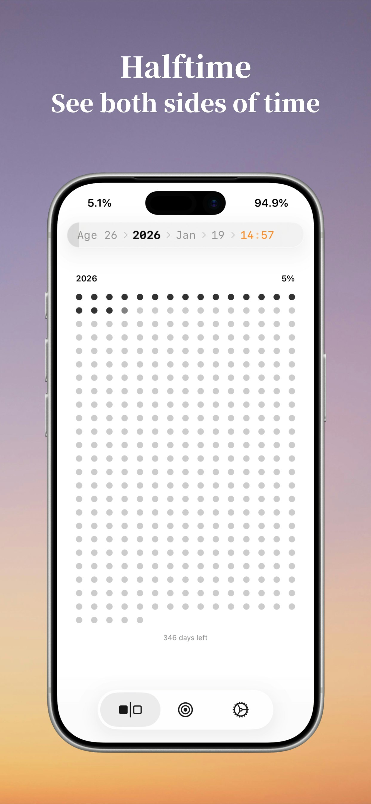 Halftime - Main product screenshot demonstrating key features and user interface