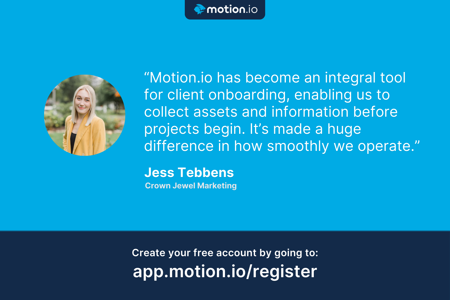 Motion.io - क्लाइंट ऑनबोर्डिंग सॉफ्टवेयर - पोर्टल्स प्रोजेक्ट मैनेजमेंट मीडिया 7