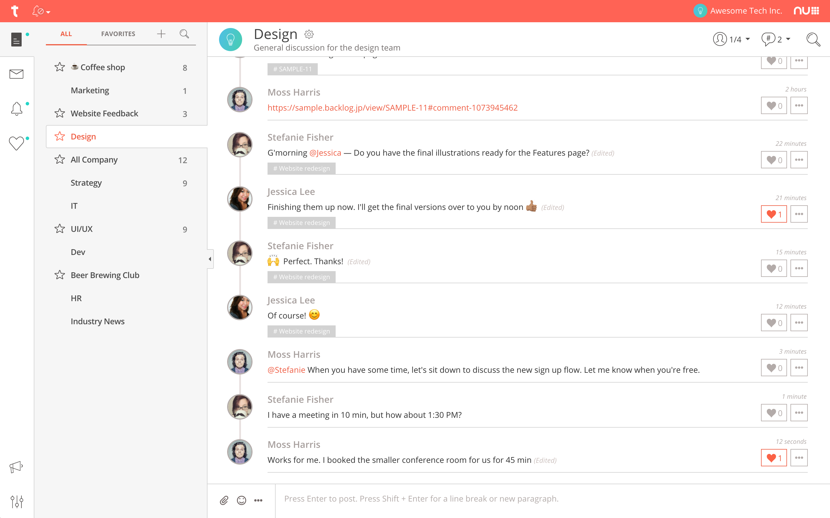 Typetalk - Escape your inbox Real-time messaging for modern teams | Product  Hunt
