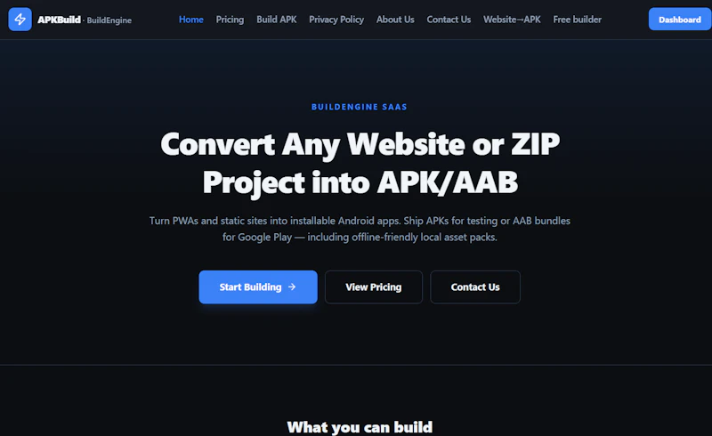APKBuild screenshot 2