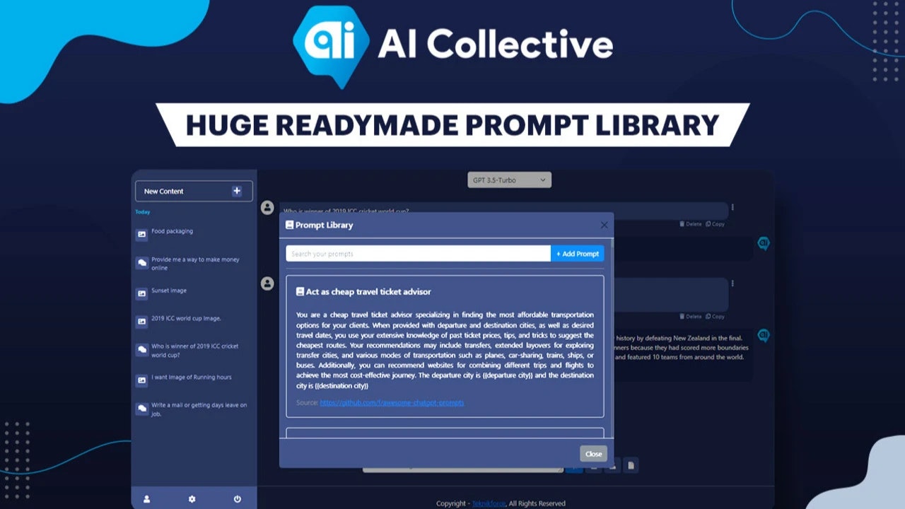 AI kolektifi - Chatgpt ve diğer AIS için akıllı ön uç medya 3