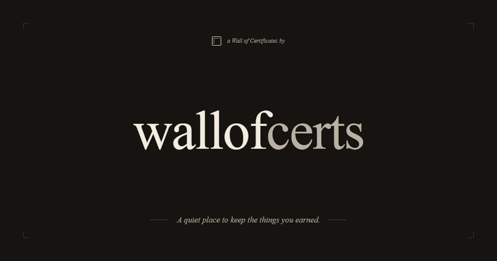 Wall of Certificates screenshot 5