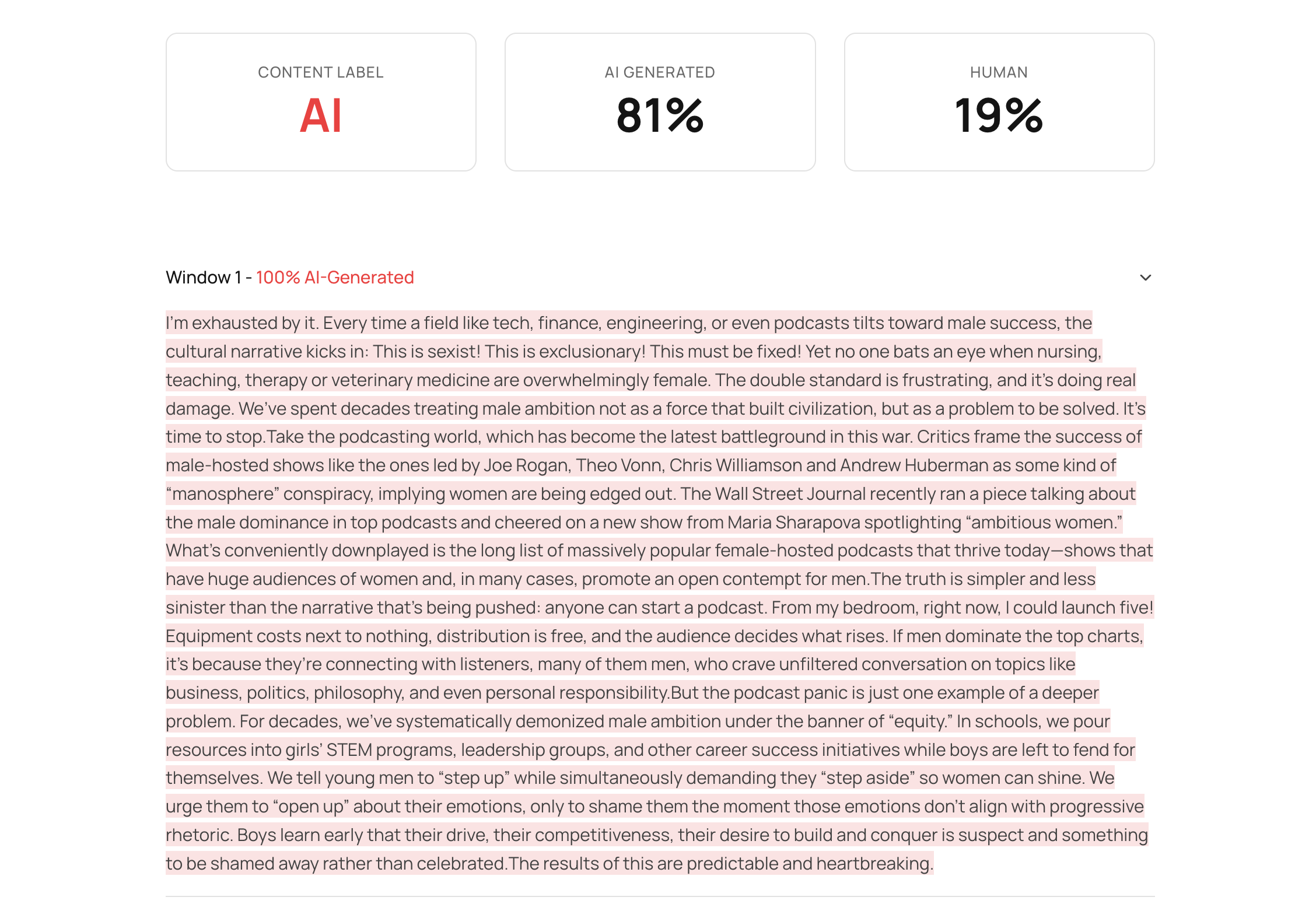 Hacker News AI Detector gallery image
