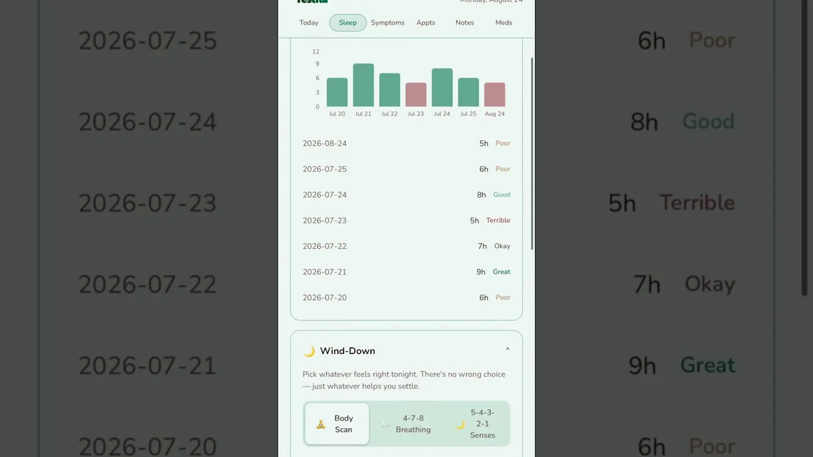Restful: Chronic Illness Care screenshot 1 (video preview)