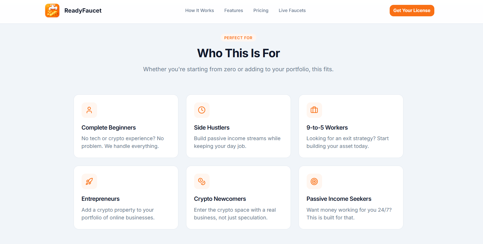 ReadyFaucet - Screenshot 3 showing product features and functionality