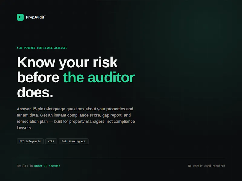 PropAudit screenshot 1