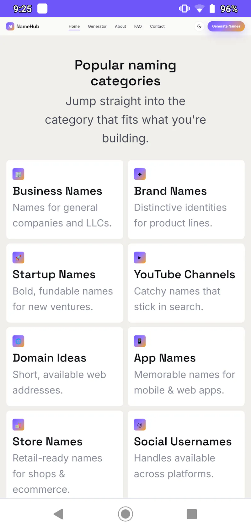 NameHub screenshot 1