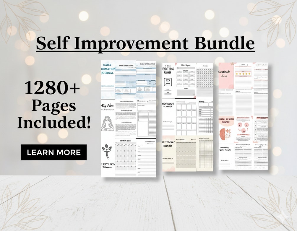1280+Pages: Ultimate Life Reset Journals - Main product screenshot demonstrating key features and user interface