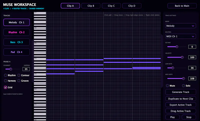 MUSE 5.1.2 screenshot 2