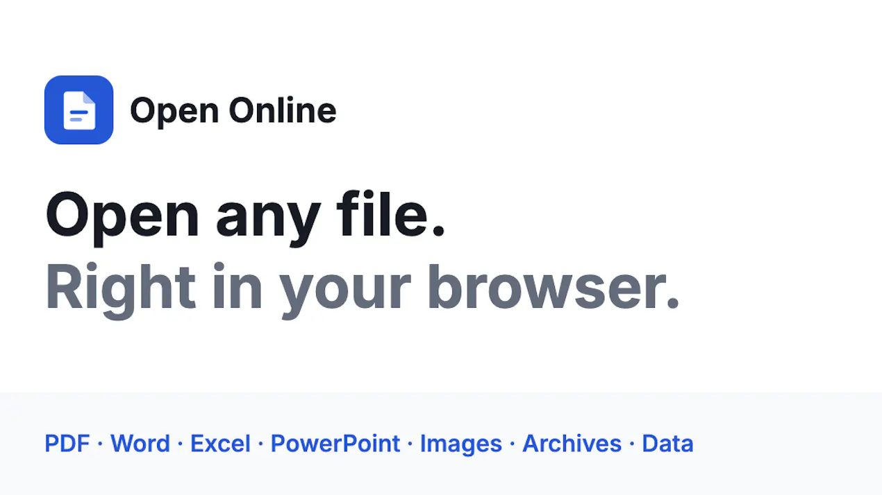 Open Online product
