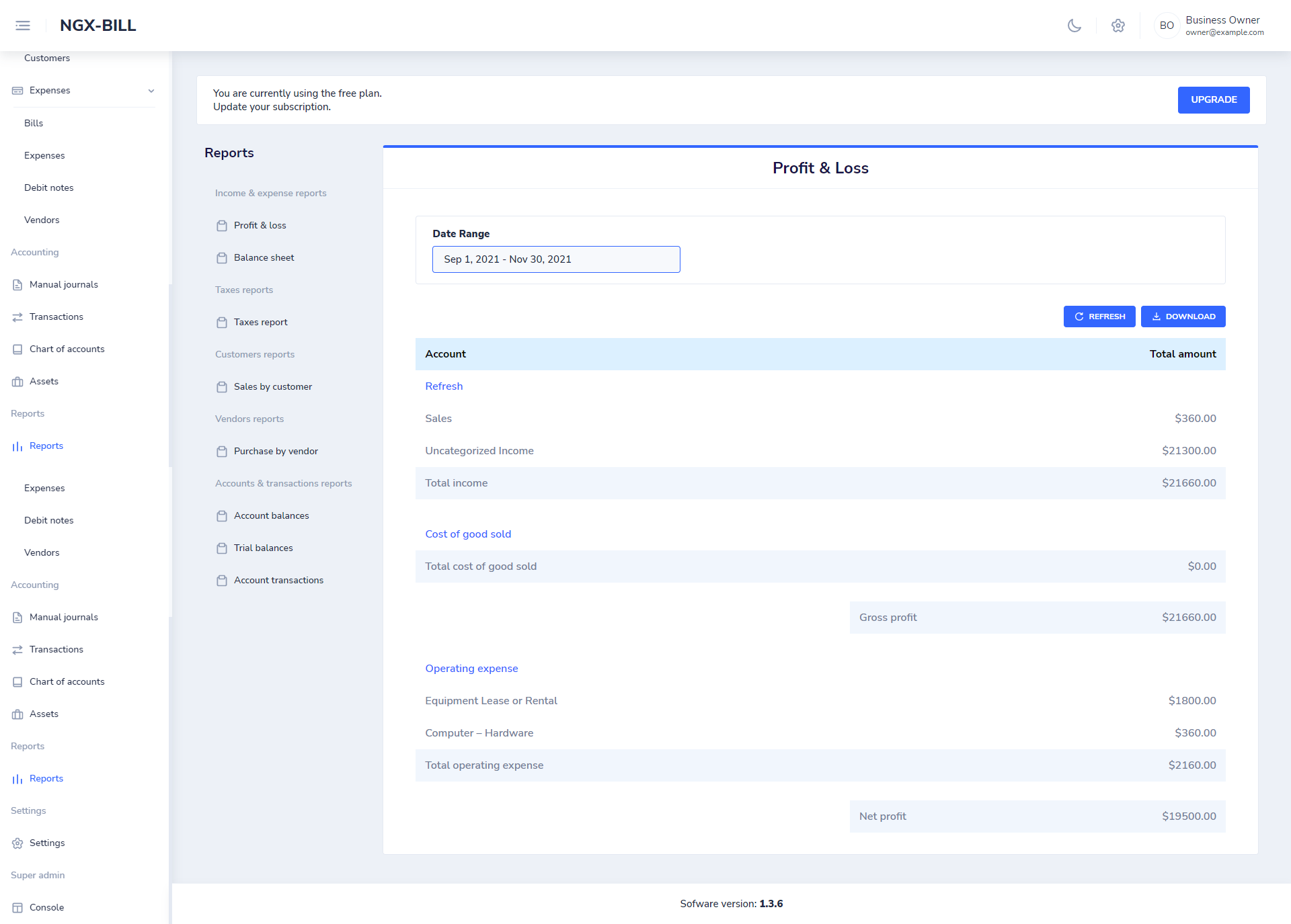 NGX.BILL Self hosted accounting/billing gallery image