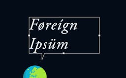Foreign Ipsum media 1