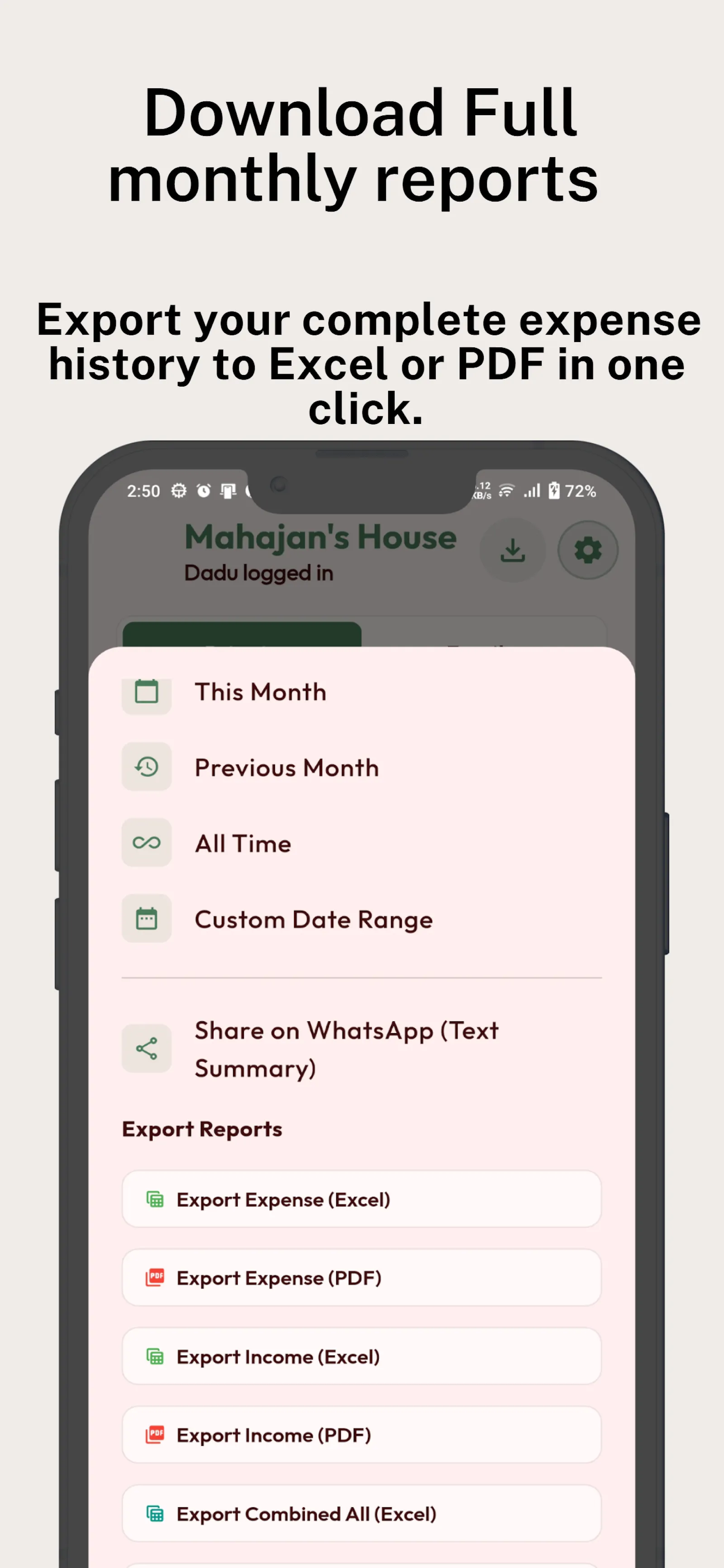 Ghar Kharcha: Expense & Budget screenshot 6