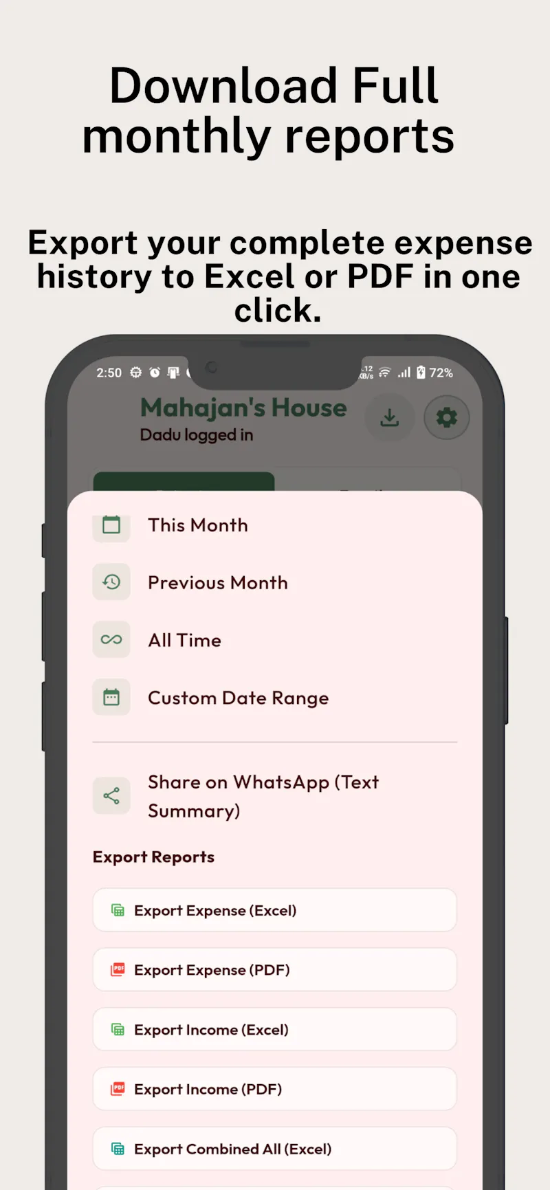 Ghar Kharcha: Expense & Budget screenshot 6
