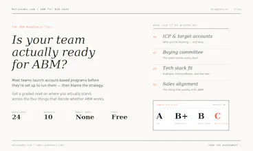 ABM Readiness Tool gallery image
