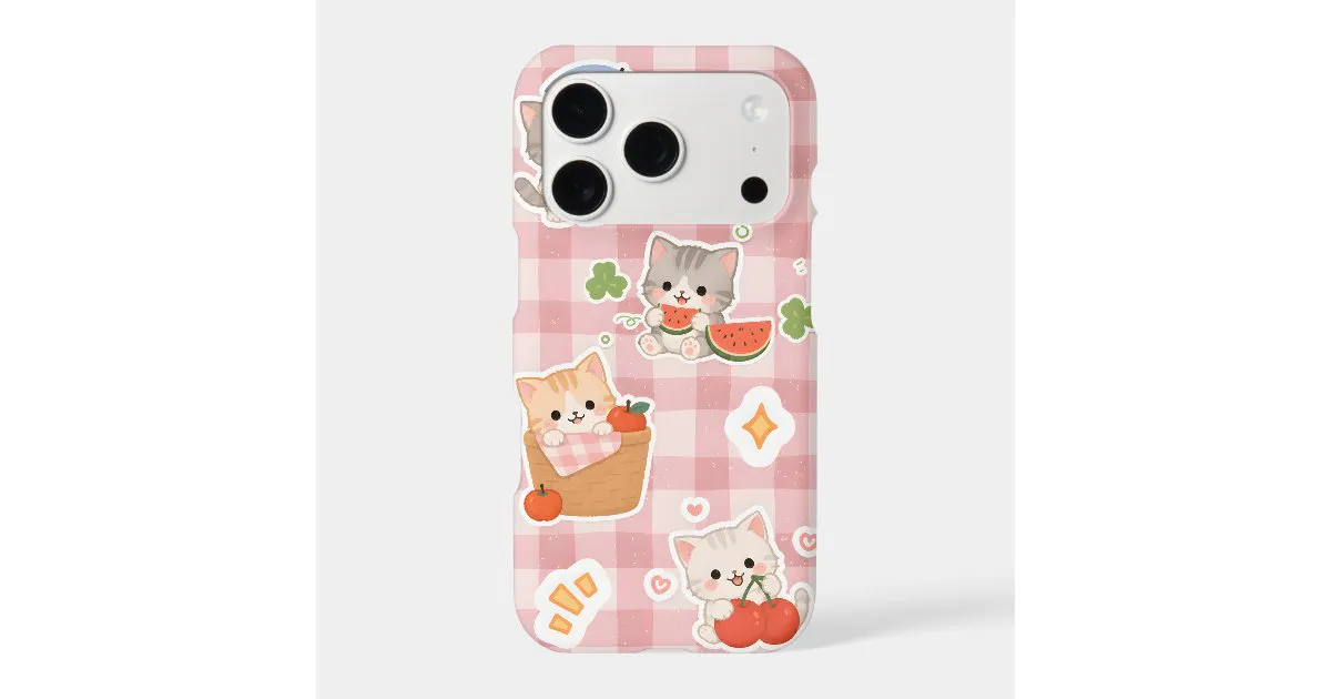 ZazzleCute Pink Cat Phone Case gallery image