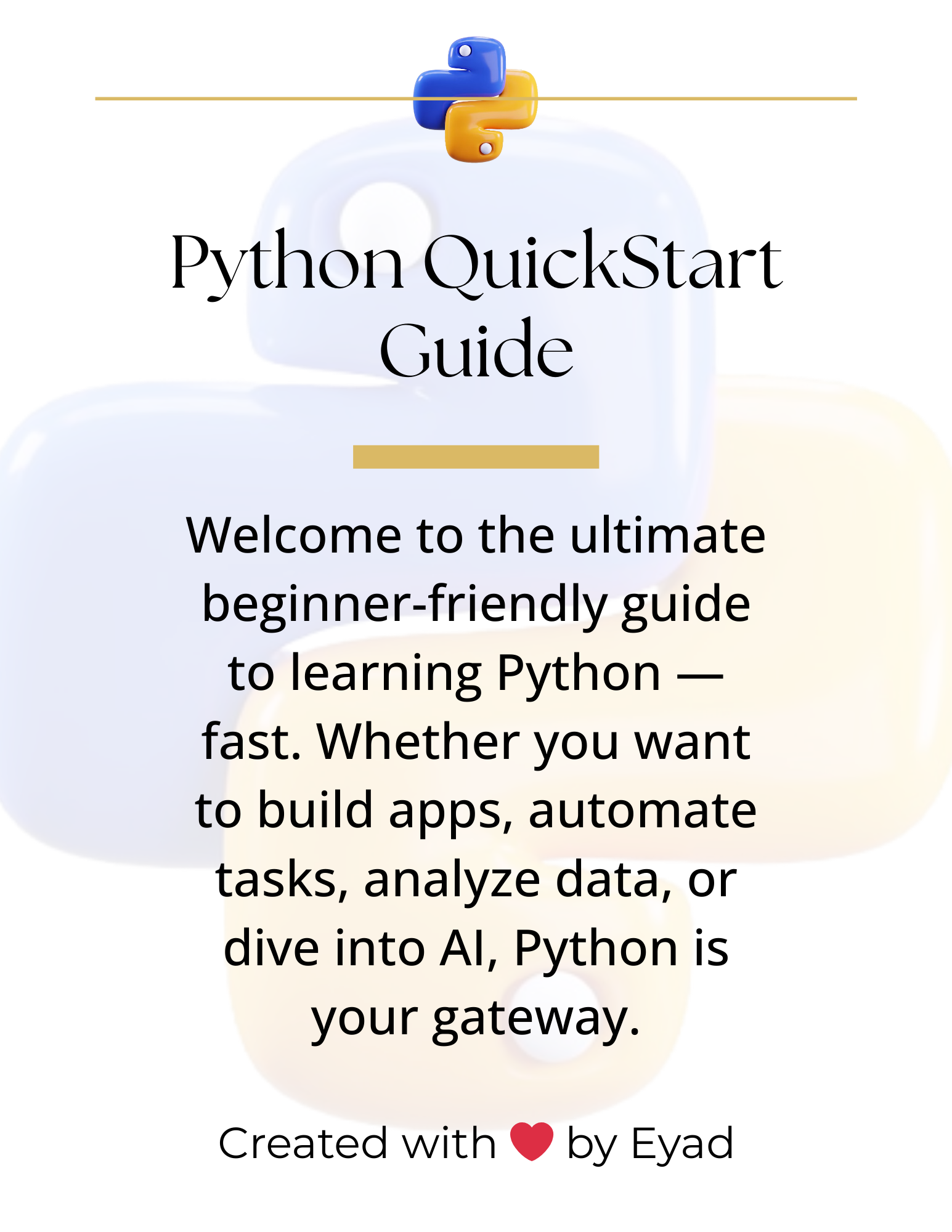 Python QuickStart Guide - Impara Python più velocemente con una guida pulita e focalizzata per i principianti media 1