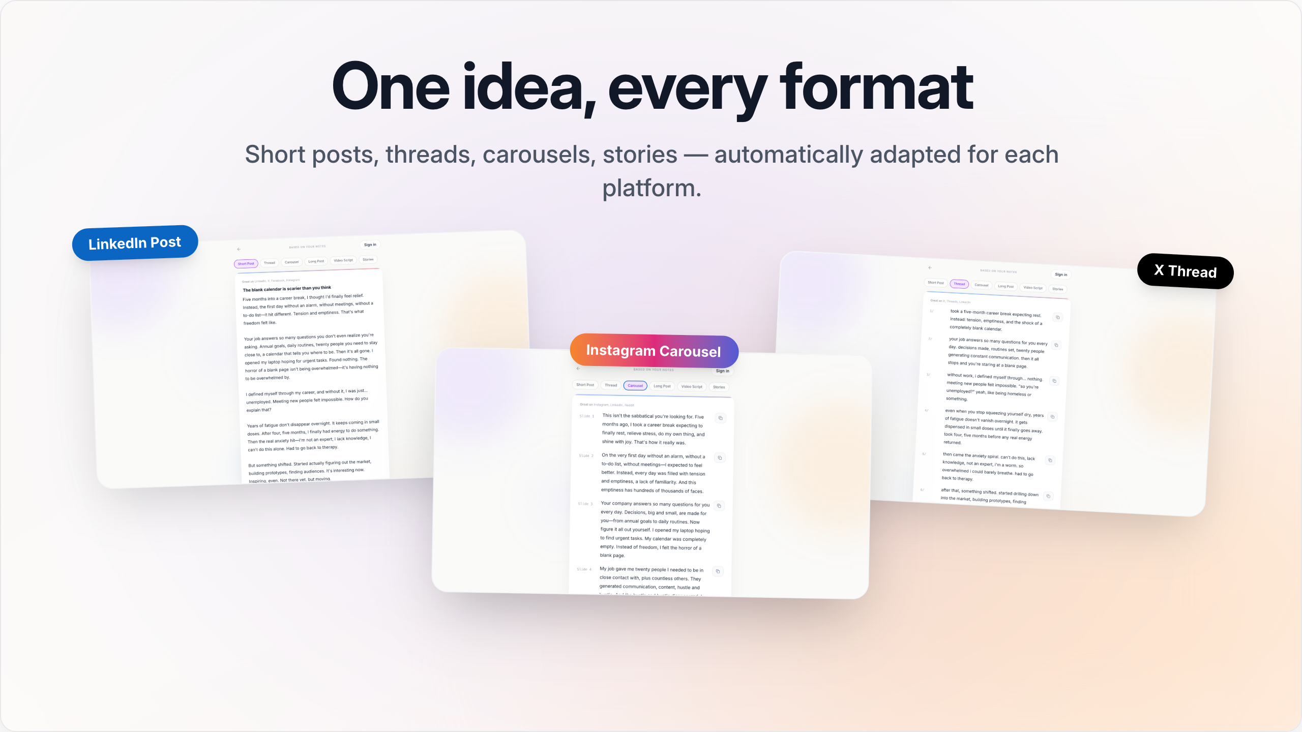 Voice to Post gallery image