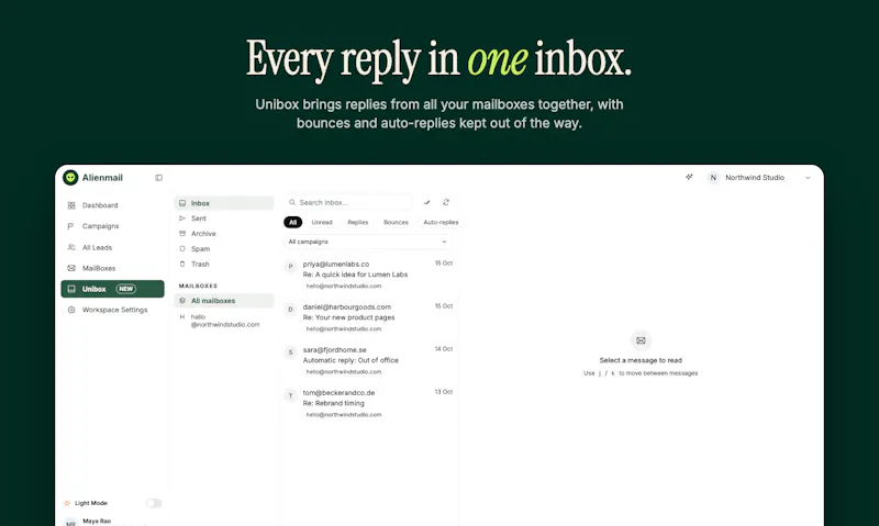 AlienMail screenshot 4