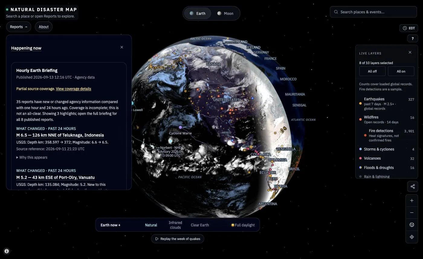 Natural Disaster Map gallery image