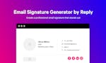 Email Signature Generator by Reply image