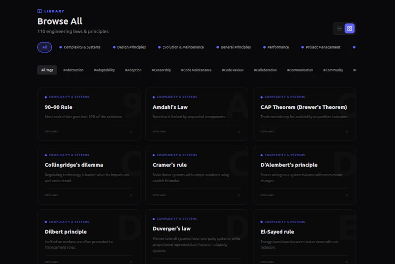 DevLaws screenshot 2