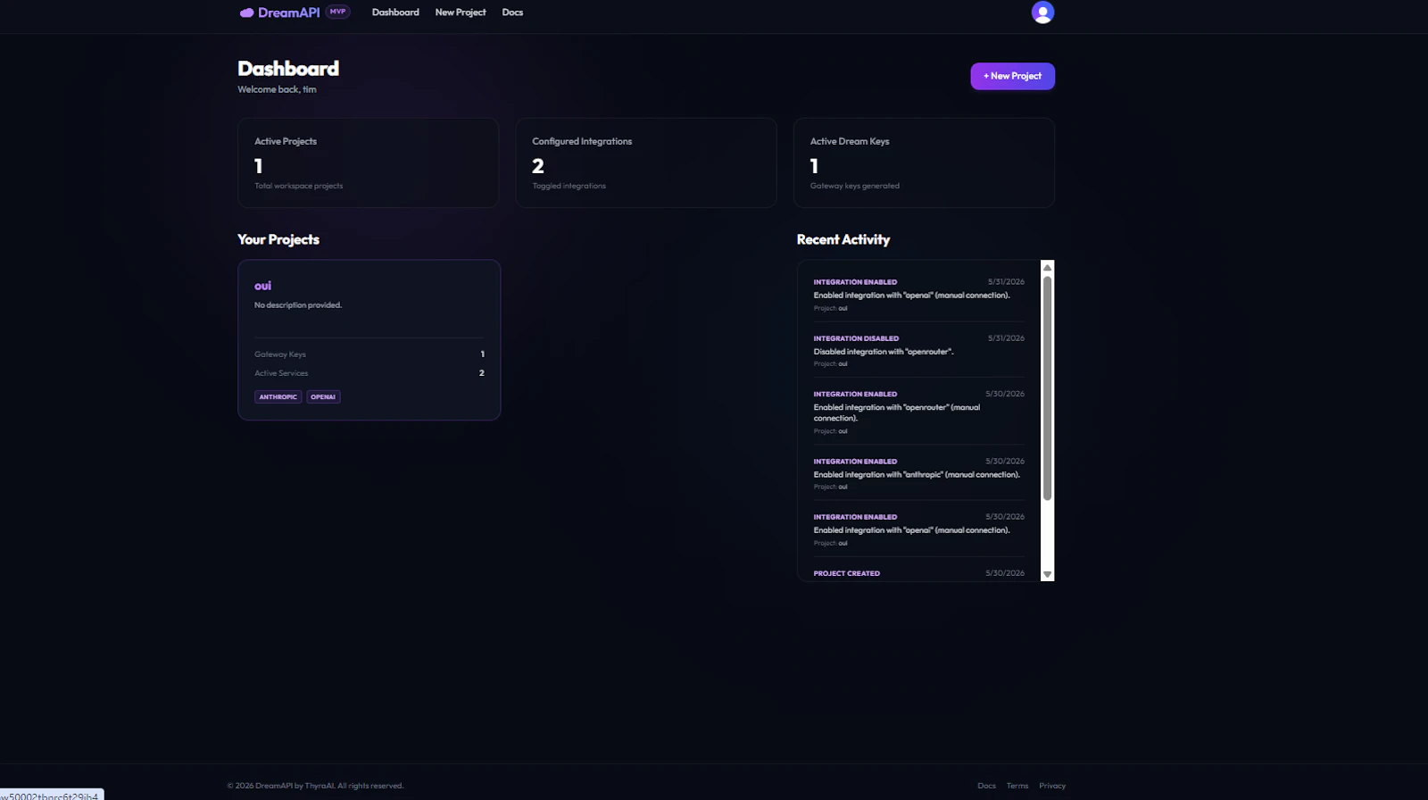 DreamAPI screenshot 3